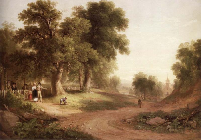 Asher Brown Durand Sunday Morning oil painting image